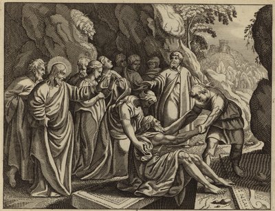 Jésus Christ ressuscitant Lazare d
