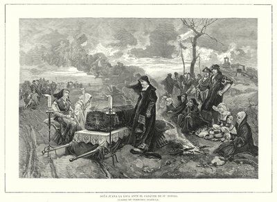 Jeanne de Castille devant le cercueil de son mari, Philippe le Beau, duc de Bourgogne - European School