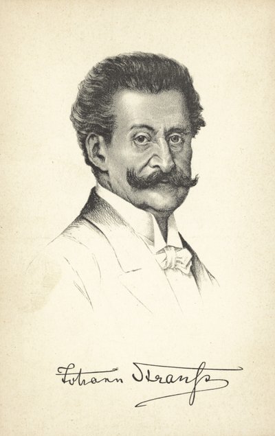 Johann Strauss le Jeune (lithographie) - European School
