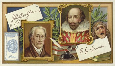 Johann Wolfgang von Goethe et William Shakespeare - European School