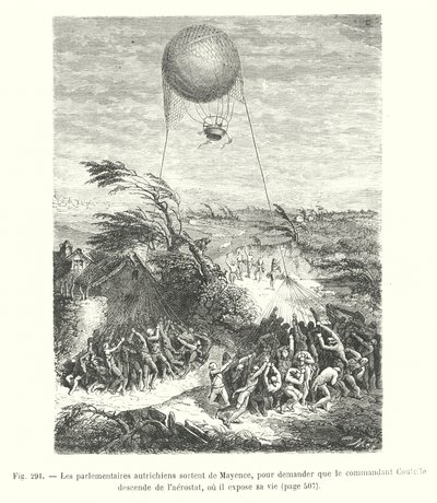 Les parlementaires autrichiens sortent de Mayence, pour demander que le commandant Coutella descende de l