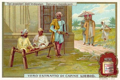 Derviches mendiants (chromolithographie) - European School