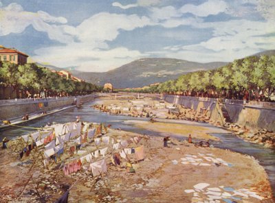 Nice, Le Paillon (colour litho) - European School