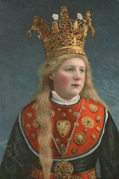 Mariée norvégienne, avec sa couronne - European School