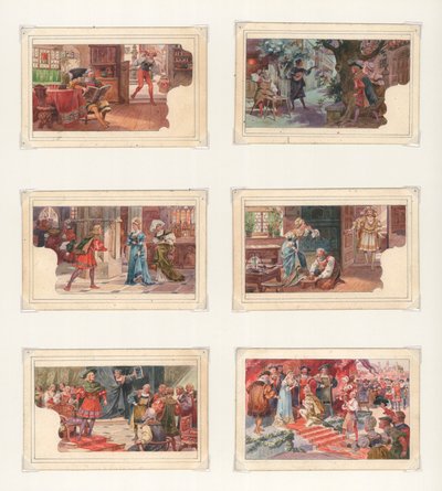 Œuvre originale pour un ensemble de cartes Liebig : Wagner, Die Meistersinger - European School