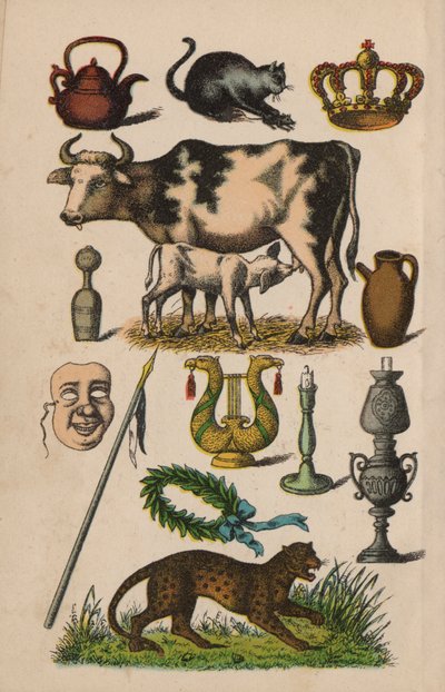Page du Livre Magique (lithographie en couleur) - European School