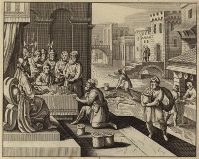 Parabole des talents (gravure) - European School