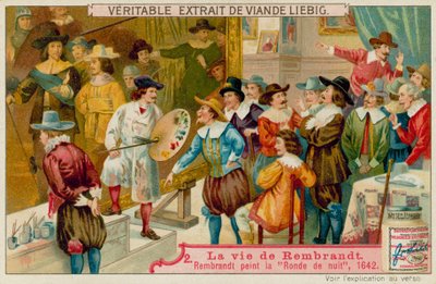 Rembrandt peint la Ronde de nuit - European School