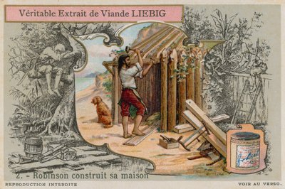 Robinson Crusoé construisant sa cabane - European School