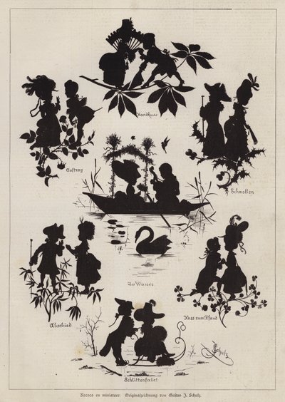 Rococo en miniature - European School