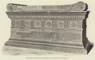 Sarcophage de Cornelio Lucio Scipion, conservé au Vatican - European School