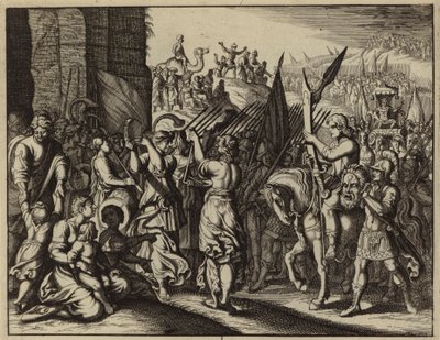 Saül accompagnant David avec la tête de Goliath - European School