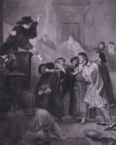 Scène de Le Marchand de Venise de Shakespeare (Acte IV, Scène 1) - European School
