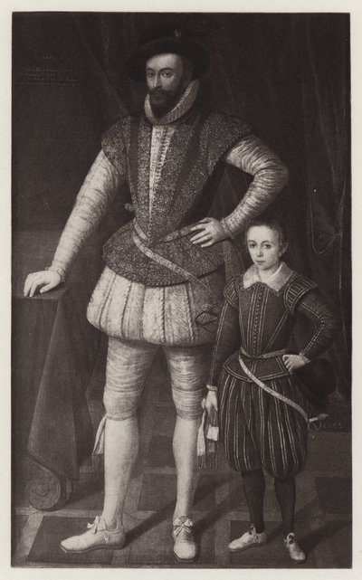 Sir Walter Raleigh et son fils - European School