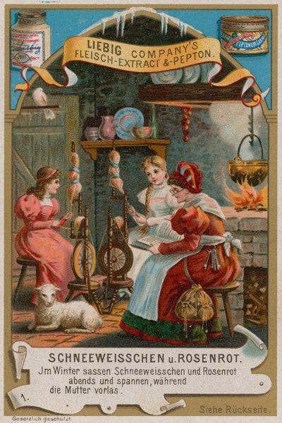 Blanche-Neige et Rose-Rouge Filent avec Leur Mère - European School