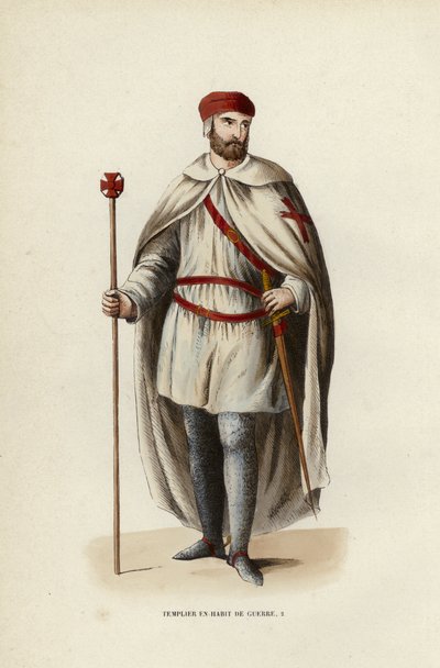 Templier en habit de guerre - European School
