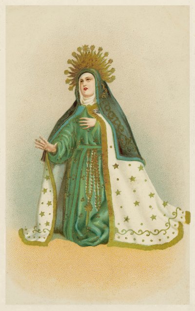 Vierge Marie (chromolitho) - European School