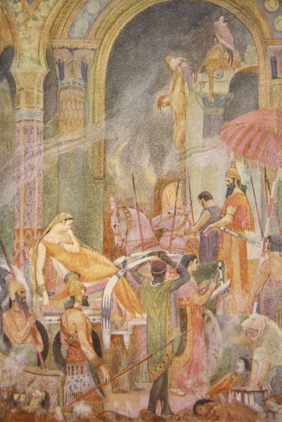 Capture de Sarrapanu par Teglath-Phalasar II, illustration de 