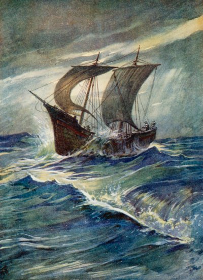 Illustration pour les jeunes pèlerins - Evelyn Stuart Hardy