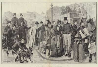 Une rue de Londres - Everard Hopkins