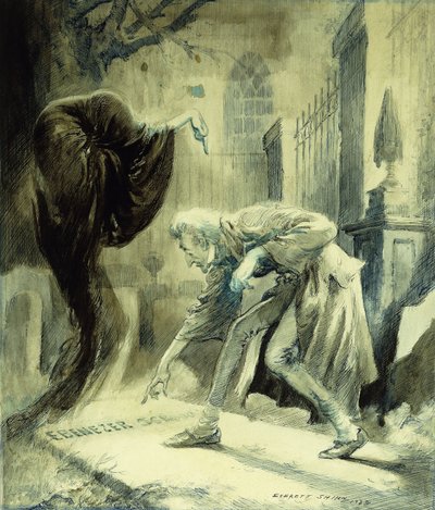 Le fantôme des Noëls à venir : Ebeneezer Scrooge - Everett Shinn