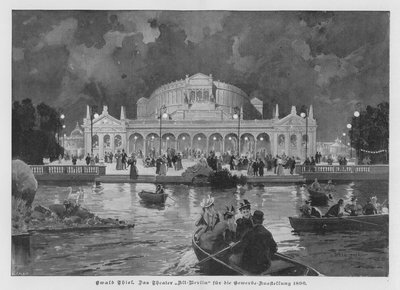 Le théâtre Alt-Berlin, construit pour la Grande Exposition Industrielle de Berlin, Allemagne - Ewald Thiel