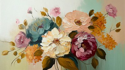 Fleur vintage abstraite - F. Abderrahim