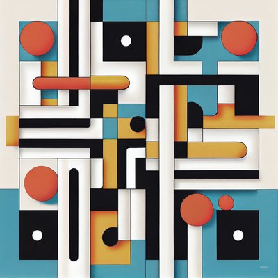 Décor mural minimaliste et postmoderne - F. Abderrahim