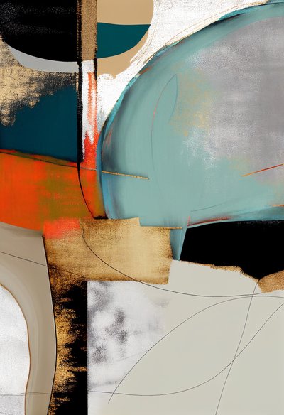 Art abstrait en couches - F. Abderrahim