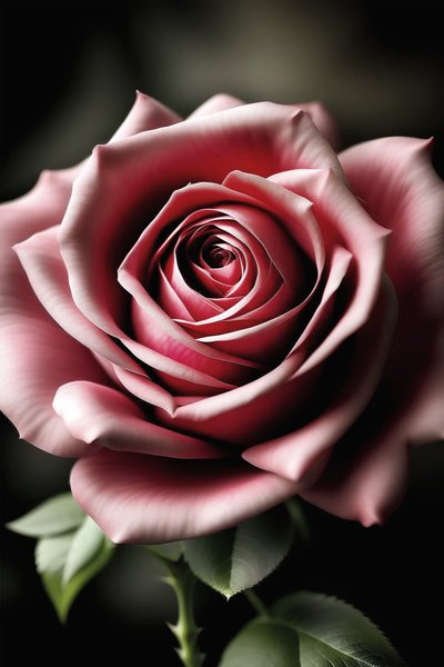 Rose rouge réaliste - F. Abderrahim