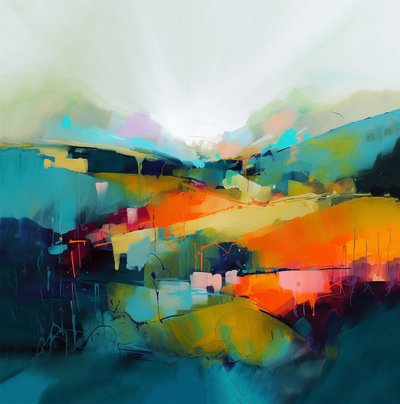 Paysage abstrait moderne - F. Abderrahim