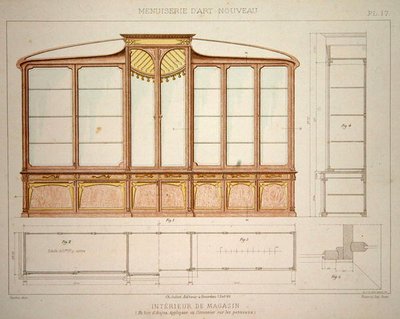 Conception pour une vitrine de magasin, illustration de 