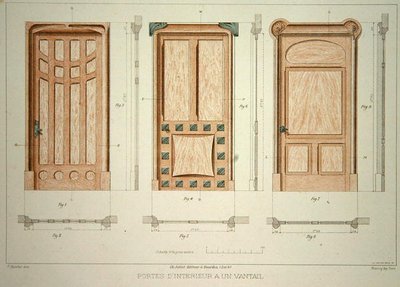 Conceptions pour des portes, illustration de 