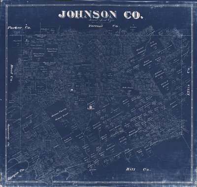 Plan montrant la propriété foncière - F. G.; Texas. General Land Office Blau