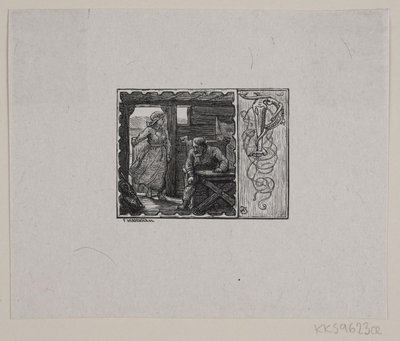 Vignette pour le conte "Kong Gorm et ses fils" - F. Hendriksen