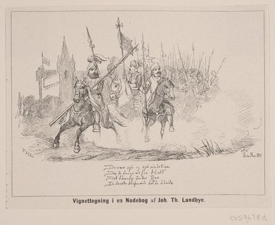 Vignette dans un carnet de notes - F. Hendriksen