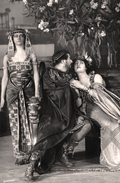 Herbert Beerbohm Tree, Constance Collier et Alice Crawford, acteurs anglais, 1907 - F. W. Burford