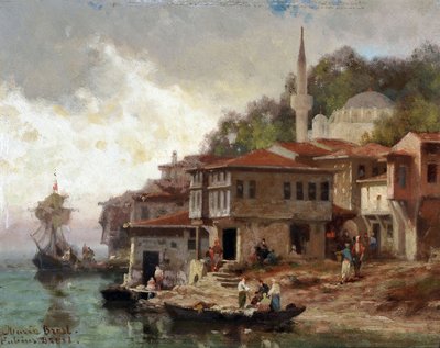 Constantinople, bord du Bosphore, côte asiatique - Fabius Brest
