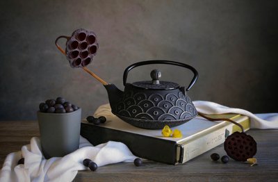 Théière Zen et baies - Fangping Zhou