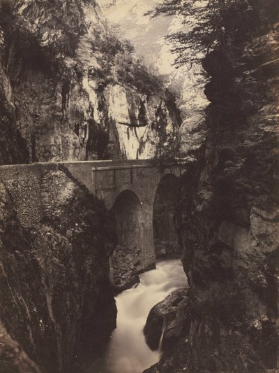Route vers Eaux-Chaudes, Pyrénées recto, vers 1855 - Farnham Maxwell Lyte