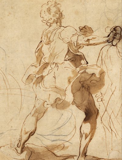 Lanceur de pierres pour le martyre de saint Vitalis - Federico Barocci