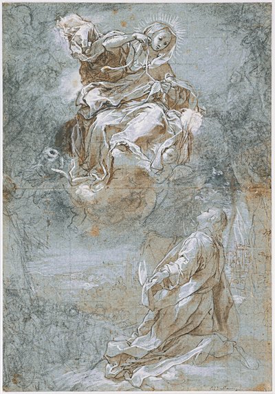 Le miracle de la ceinture sacrée (recto), vers 1600-1610 - Federico Barocci