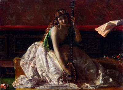 Le joueur de luth - Federico Faruffini