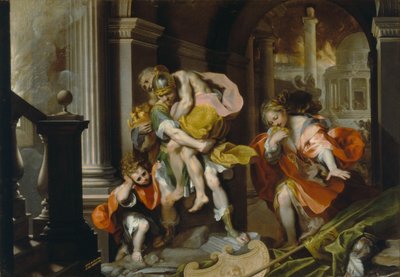 Énée et Anchise fuyant Troie, vers 1587 - Federico Fiori Barocci or Baroccio