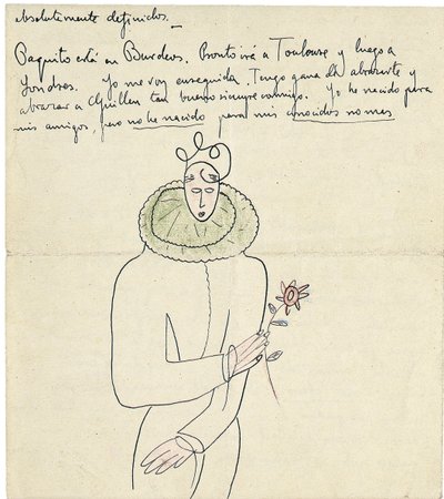 Lettre autographe à Melchor Fernandez Alamgro, Grenade, fin janvier 1926 - Federico Garcia Lorca
