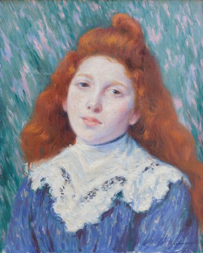 Fille au col blanc, vers 1890 - Federigo Zandomeneghi