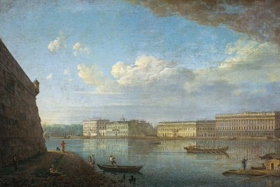 Quai du Palais vu de la forteresse Pierre-et-Paul, 1794 - Fedor Yakovlevich Alekseev