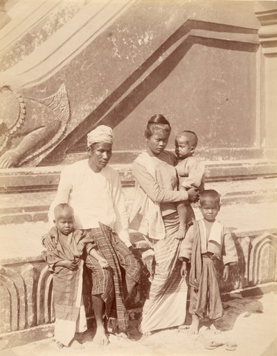 Famille birmane - Felice Beato