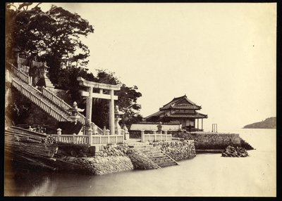 Entrée du temple de Kami-Hamayou à Shimonoseki - Felice Beato
