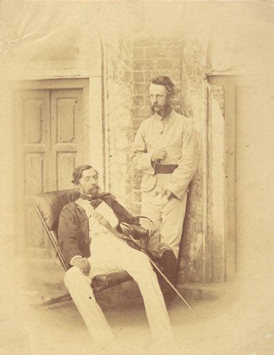 Major-Général Sir Robert Napier et Lieutenant-Colonel William Wilberforce Harris Greathed, Bengale - Felice Beato